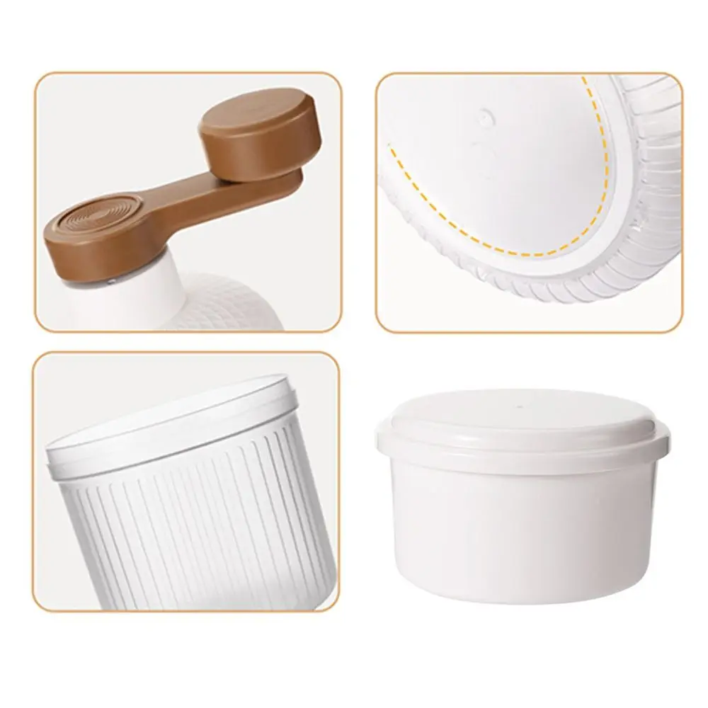 Portable Plastic Ice Crusher Manual Operation Mini Shaved Ice Machine Milkshake Hand Operated Ice Maker Home