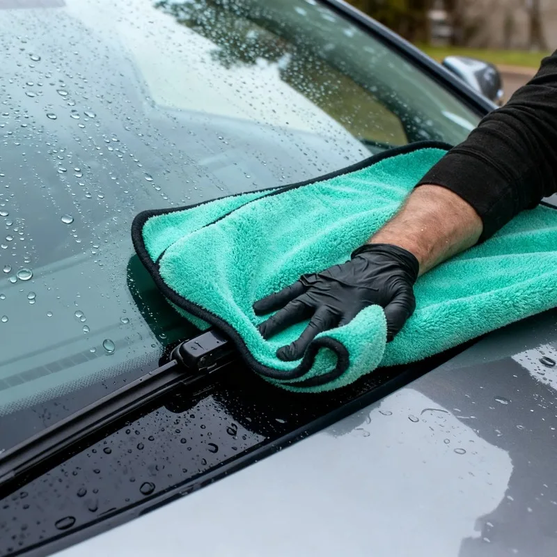 1400GSM Coral Fleece Deluxe Car Wash Microfiber Towel Plush Cleaning Drying Cloth Car Care Cloth Detailing Polishing