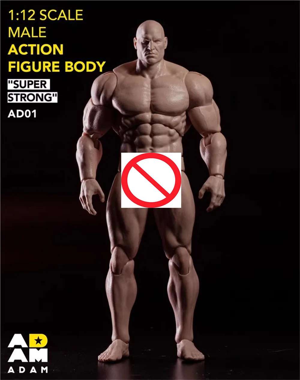 

1/12 ADAM AD01 Comic Style Super Strong Muscle Flexible Male Action Figure Body Doll Create Your Own Heroes For Fans