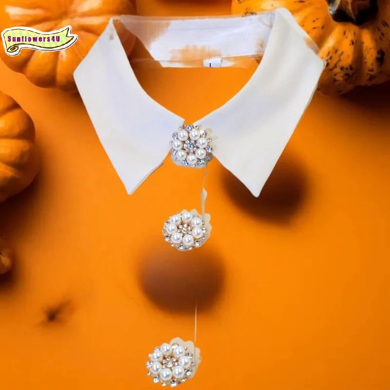 Pearl Rhinestone Cufflinks Button Covers Fashion Clothing Decoration Cute Pearl Sleeve Button Clip Women Luxury Cuff