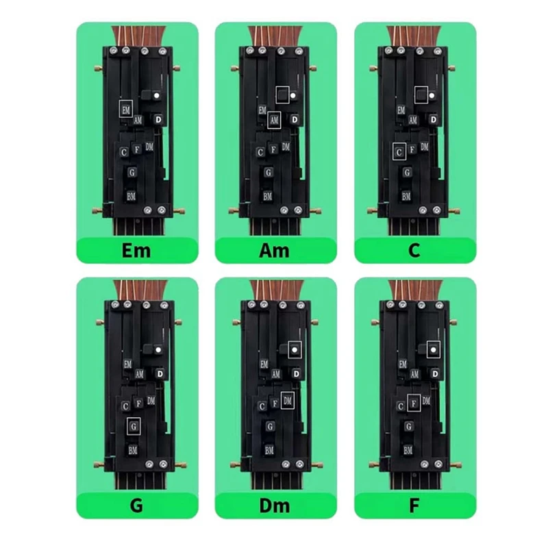 Guitar Learn Aid Tool With 16 Chords,Guitar Chord Trainer Folk Guitar Chords Learning System For Guitar Beginner