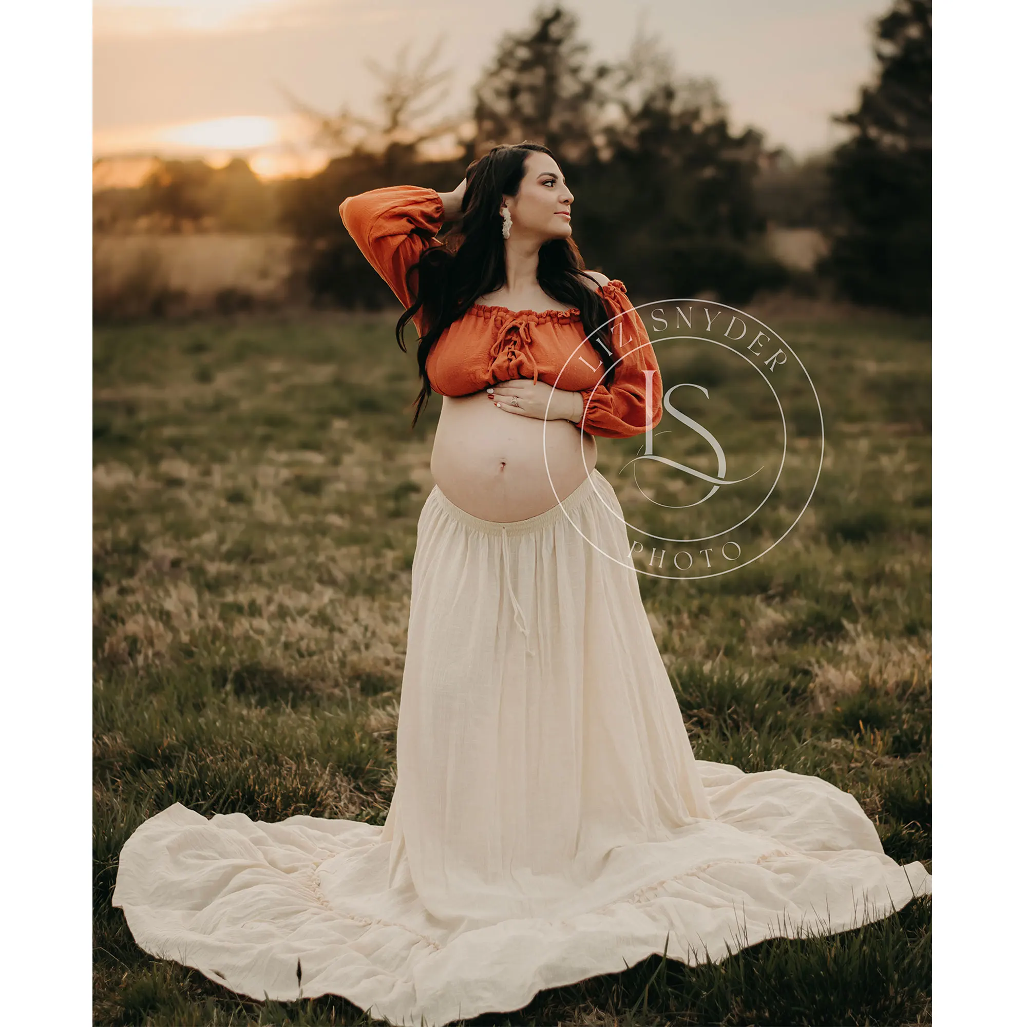 Don&Judy Boho Wedding Dress Bride Maternity Photography Off Shoulder Split Party Gown Beach Party Dresses Vintage Vestido Novia