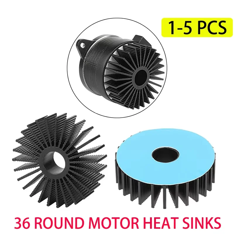    36 Runde Schrittmotor-Aluminium-Kühlkörper 1-5 Stück für 36mm Wärmeableitung K1 Max Voron1.0 2.4 3D-Drucker-Teile