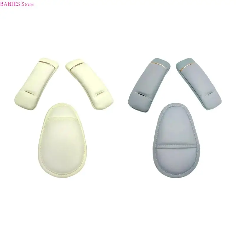 

C9GB 3Pcs PU Multipurpose Infant Safety Pad Set For Pushchairs And Vehicle Seats