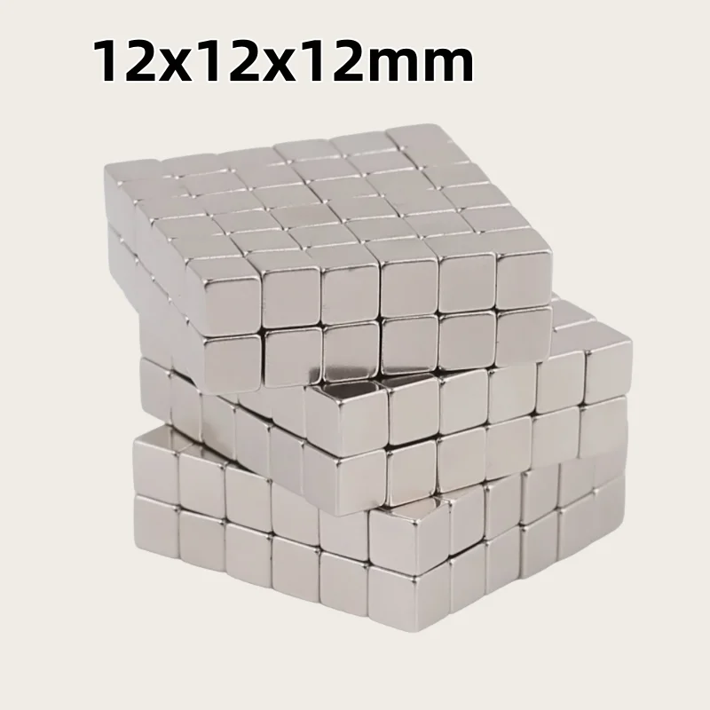 12x12x12mm Cuboid Block Magnet 12x12x12mm for Home Refrigerators, Offices DIY 12x12x12mm Strong Magnets