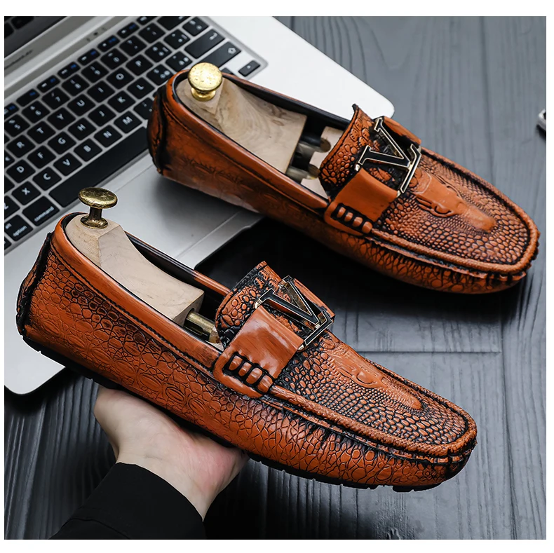 Neue Marken-Herrenschuhe, hochwertige Freizeitschuhe, Slipper, Business-Schuhe, bequeme Fahrschuhe, Zapatos De Hombre – Detail 11