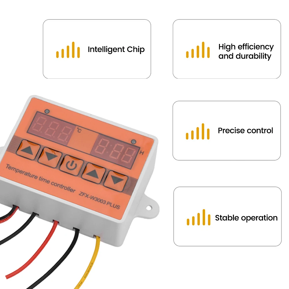 เทอร์โมเทอร์โมเทอร์โมเทอร์โมเทจเตอร์12V 24V 220V ZFX-W3003ควบคุมอุณหภูมิอัจฉริยะเครื่องควบคุมอุณหภูมิน้ำ