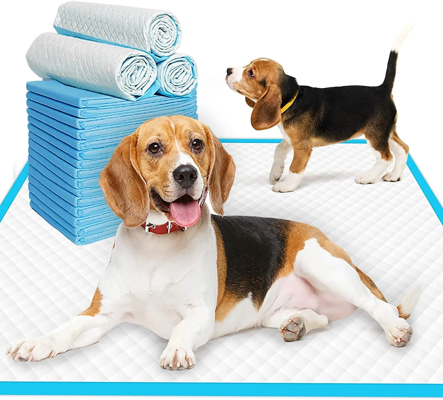 Super Absorbent Pet Diaper Dog Training Pee Pads Disposable Healthy Nappy Mat For Cats Dog Diapers Quick-dry Surface Mat