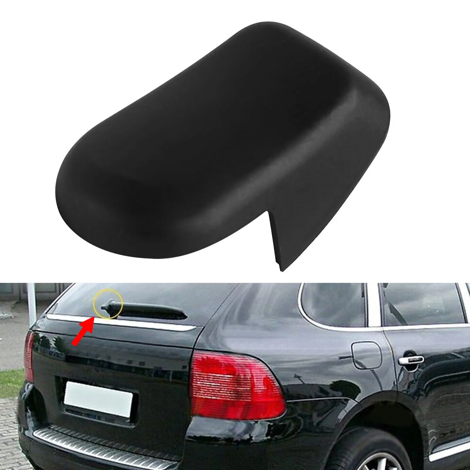 غطاء ذراع الممسحة الخلفية غطاء خلفي لبورشه كايين 955 957 2003-2010 7L 5845425 #2