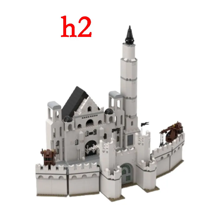 

Spot MOC-122301 1524 шт., средневековая архитектура, сделай сам, сборка мелких частиц, строительные блоки, детская развивающая игрушка, модель в подарок