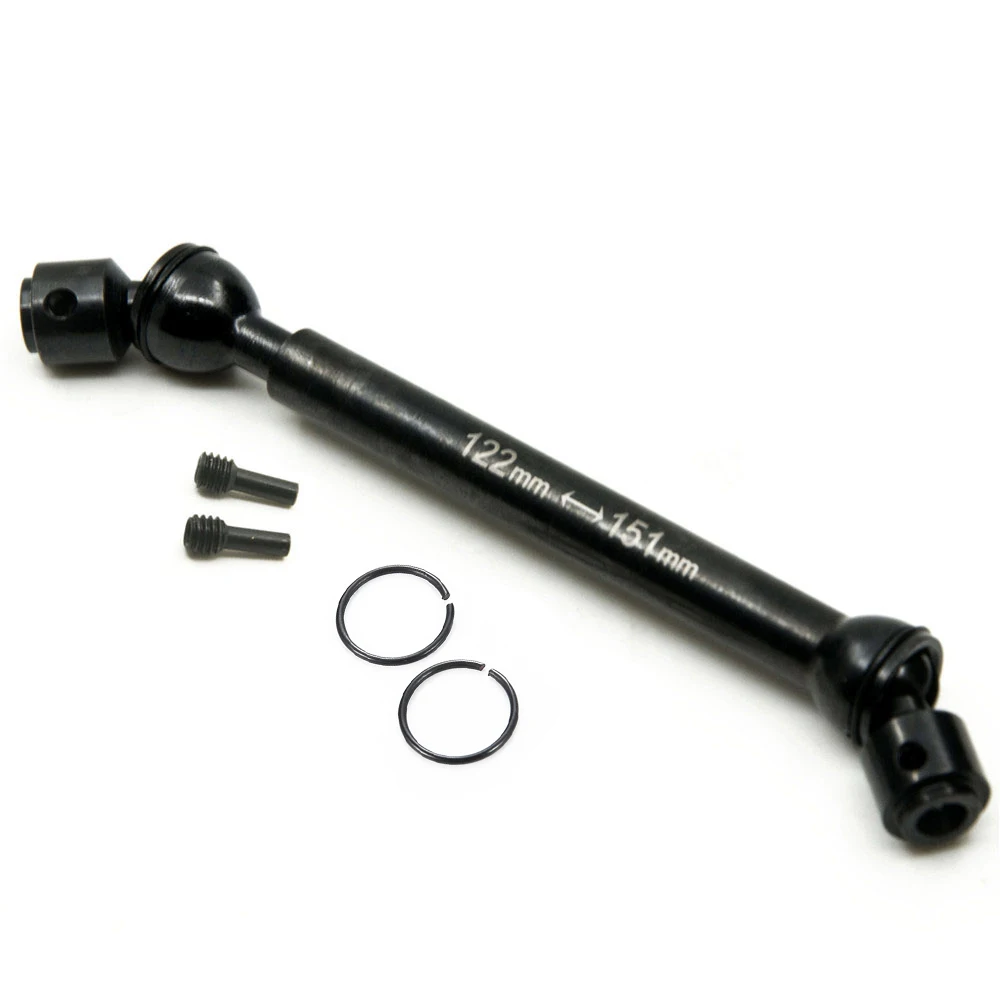 Metalowy wał napędowy CVD z przegubem uniwersalnym do samochodów RC 1/10 Crawler Traxxas TRX4 Defender Bronco AXIAL SCX10 RC4WD D90 Tank Cherokee