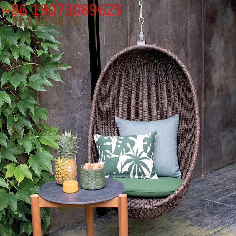 

New American Style Outdoor Swing Basket Rattan Hanging Bird's Nest