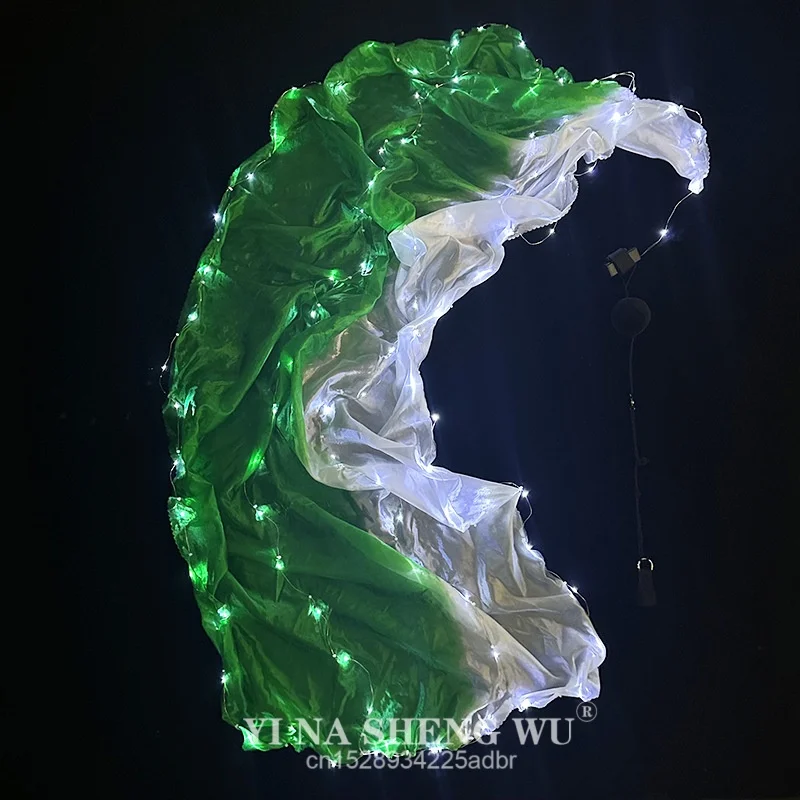 Bola de gasa para juegos de baile, ceremonia de apertura de entrada, accesorios LED, cinta para danza del vientre, lanzamiento de bola de gasa luminosa LED