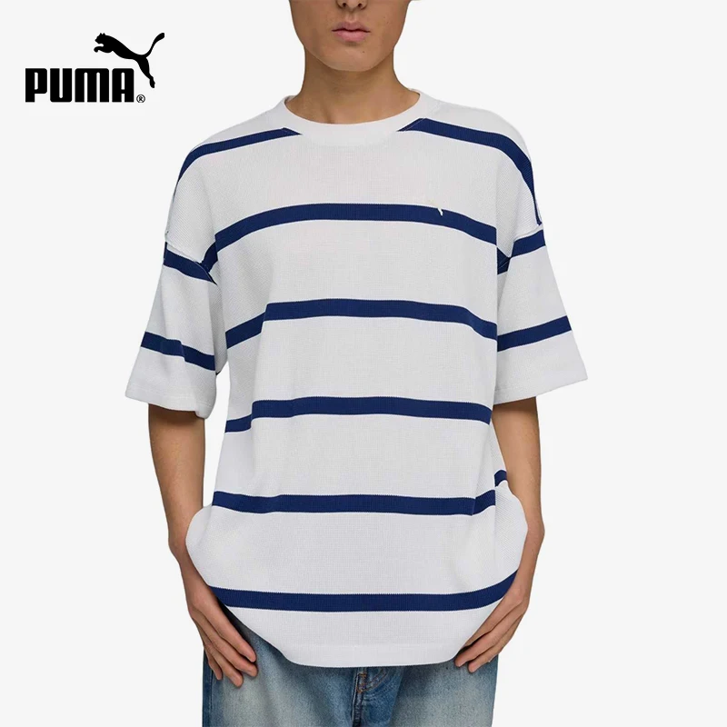 Puma Authentic Select Essentials Round Neck Striped Waffle T-shirt 634742-02