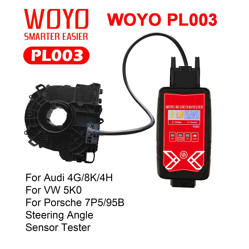 

WOYO PL003 Steering Angle Sensor Tester For AUDI LRE 16 4G/8K/4H Coil Spring With Electronics Detector on Bench Auto Diagnostic