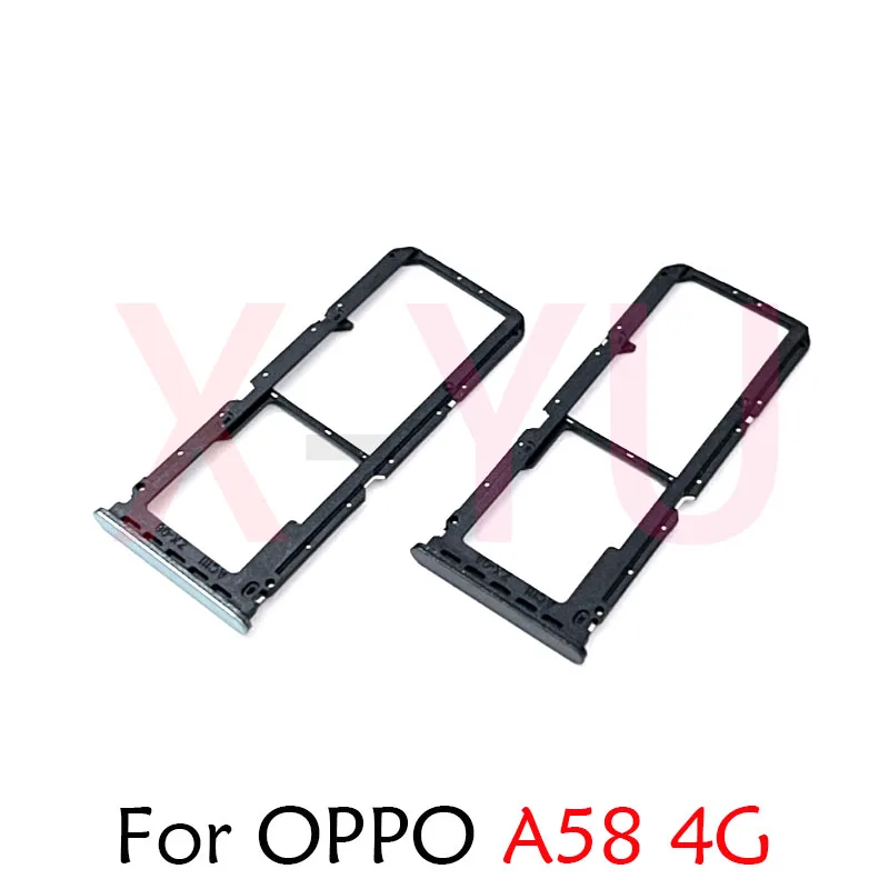 For OPPO A58 A58X A78 SIM Card Tray Slot Holder Adapter Socket Repair Parts