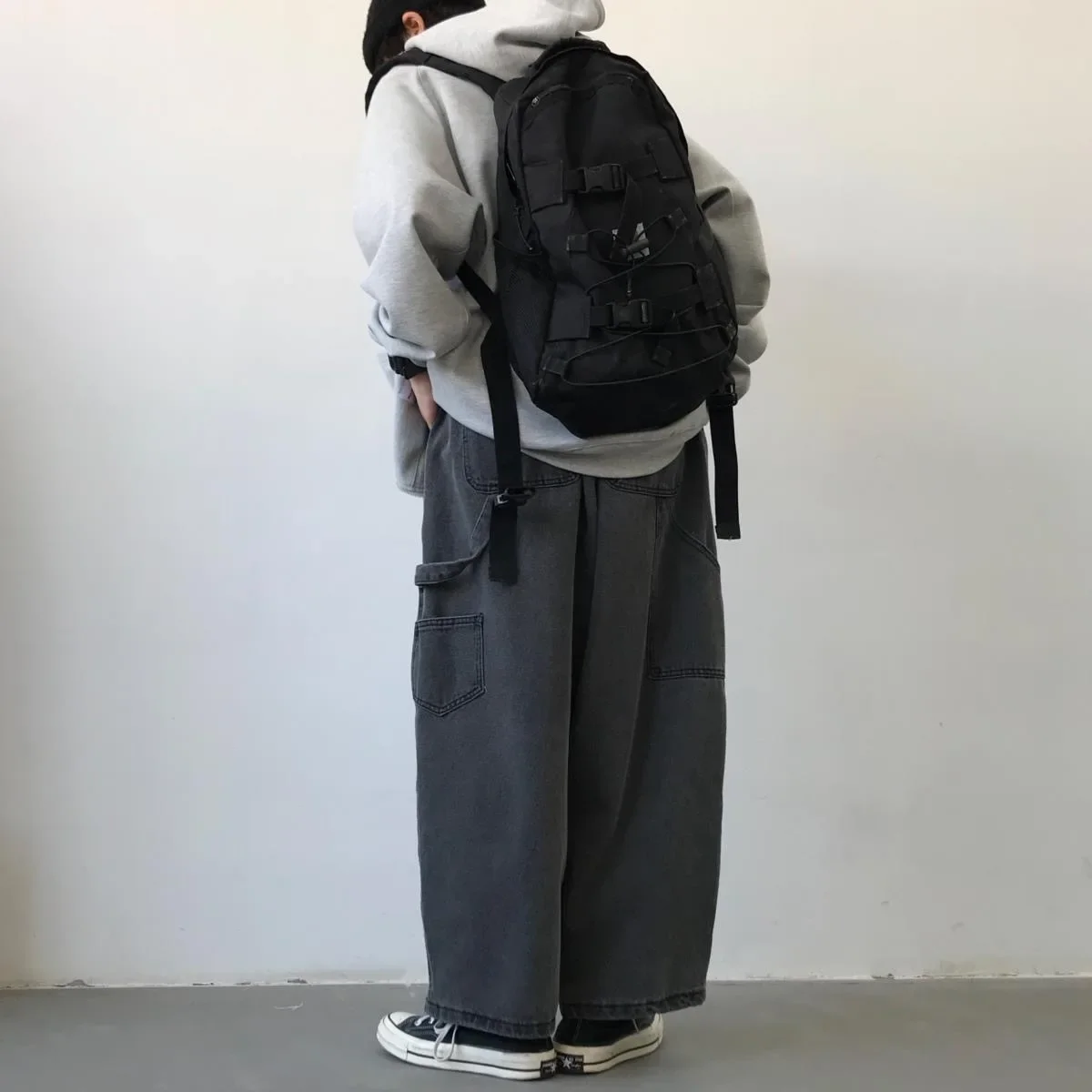 2024 Streetwear Multi-pocket Jeans Loose Plus Size 5XL Wide Leg Pants Japanese Harajuku Casual Denim Trousers Men Clothing