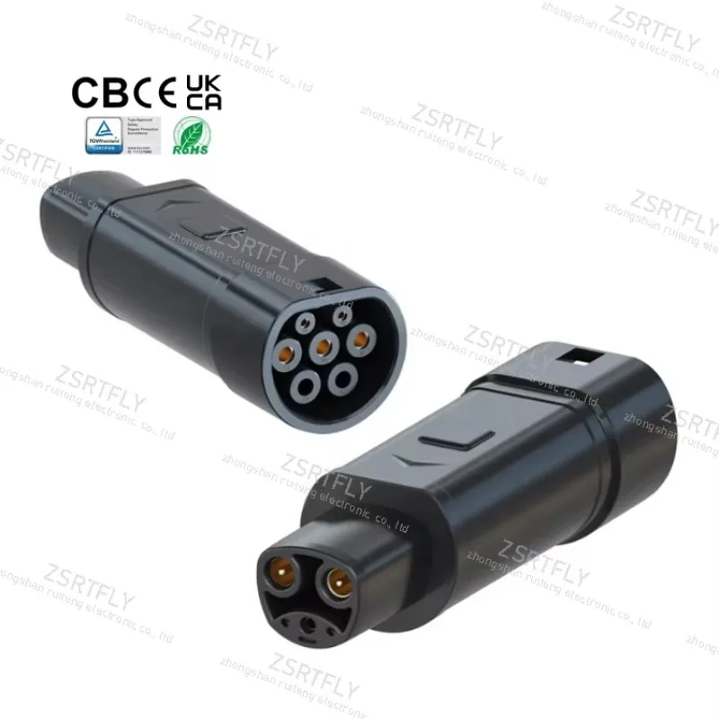 32A GBT to NACS EV Charging Adapter Electric Vehicle Charger Connector Fit for S X 3 Y Car Models