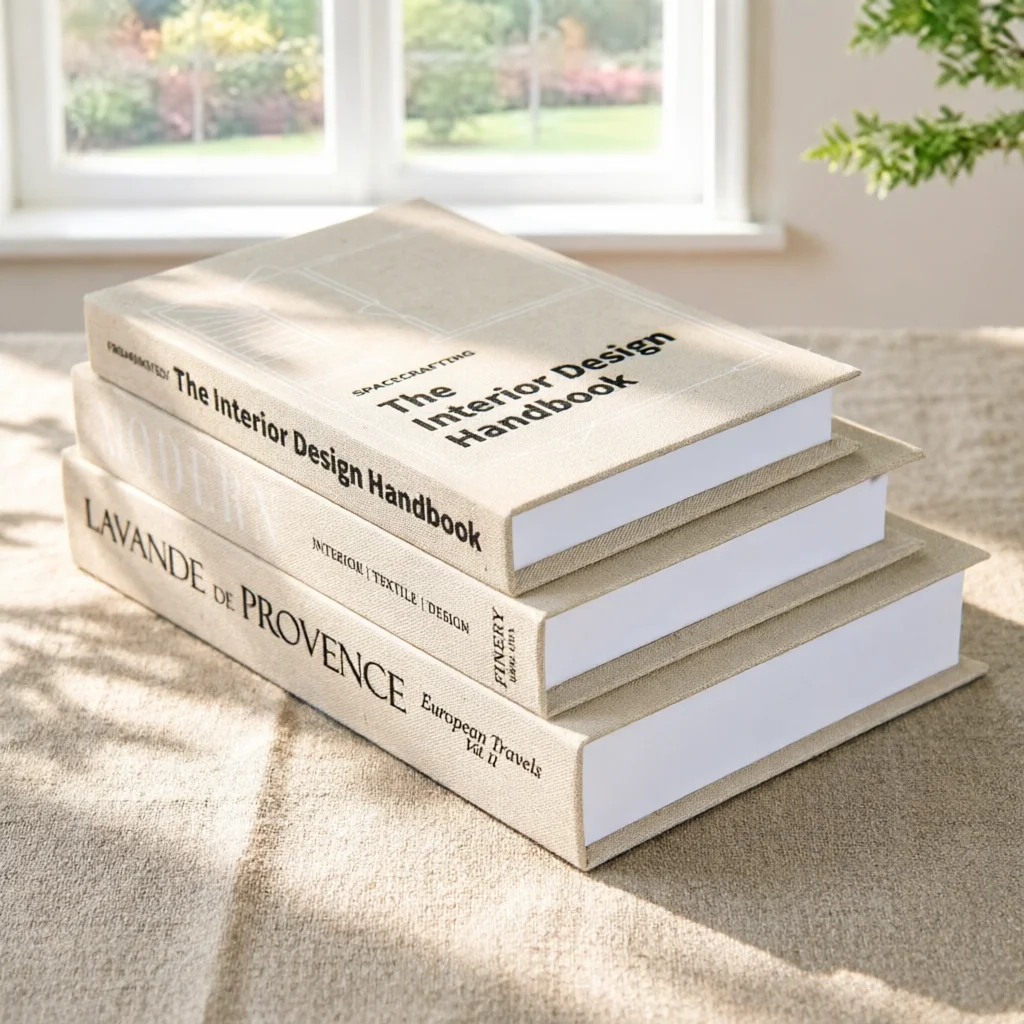 1/3/4Pcs Luxury Linen Openable Fake Books Decoration with Emotional Value Natural Beauty and Durability Coffee Table Decoration