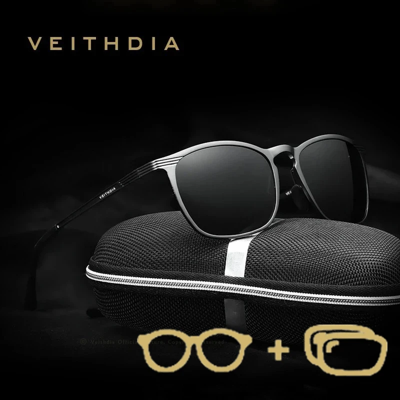 

VEITHDIA Новое поступление, солнцезащитные очки в стиле ретро, UV400, поляризационные линзы, винтажные очки, очки для близорукости для мужчин и женщин P66300
