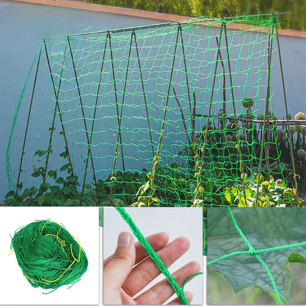 1PC Horticultural Grid Net for Garden Anti-Wind And Anti-Lodging Climbing Net for Vines Cucumbers Morning Glory Flowers Grapes P