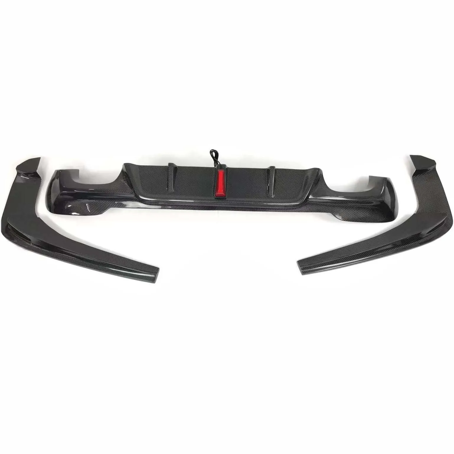 

For BMW 3GT F34 Carbon Fiber Rear Diffuser D Style LED Light Rear Bumper Diffuser Bodykit