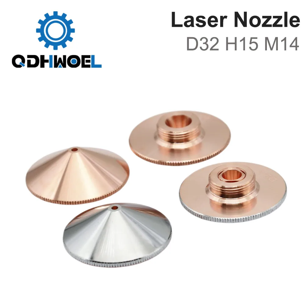 Raytools D32 Laser Nozzles 1/10/50PCS Single Double Chrome-plated Layers 0.8-6.0 for Raytools BT240 BM111 Fiber Cutting Head