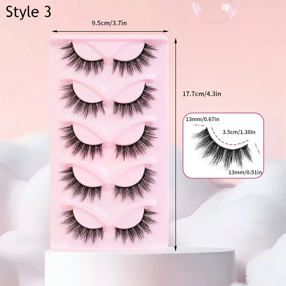 

5 пар/упаковка, накладные ресницы 3D, перекрещенные ресницы, удлиненные, густые, новые инструменты для макияжа, пучки ресниц