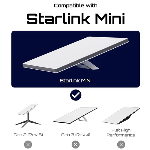 Imagen 2 del producto Funda protectora para Starlink Mini con pegatina antirreflectante, cubierta de silicona líquida, carcasa lavable anticaída para Starlink Mini