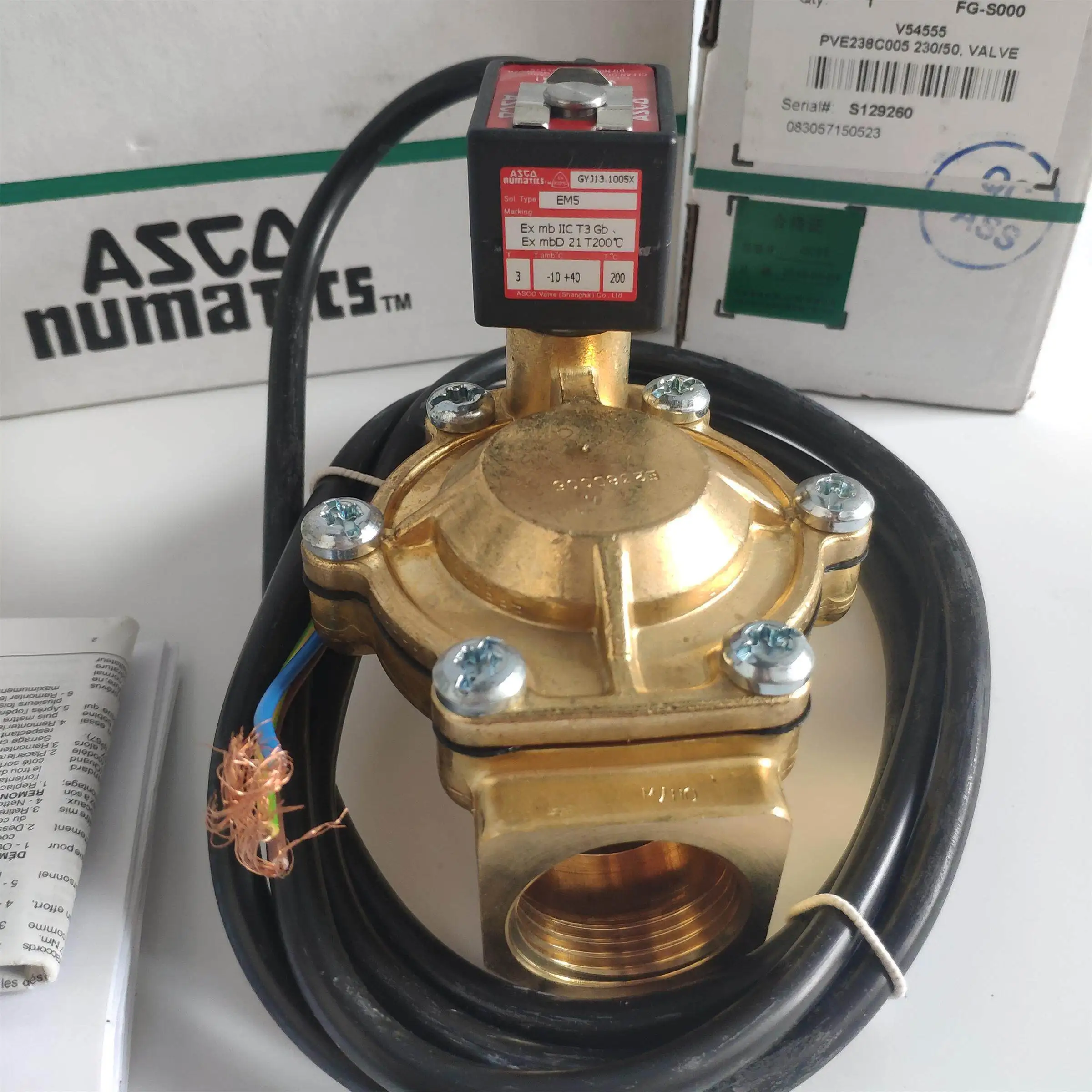 ASCO Explosion-Proof Solenoid Valves From The United States, Including Models Pvg553a001ms