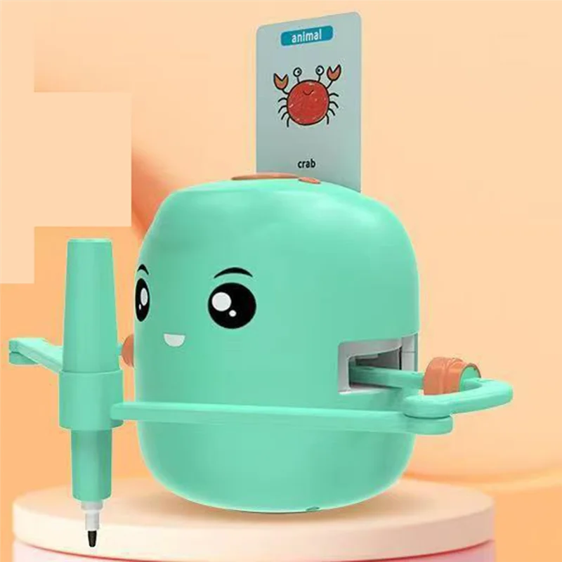 Compact Smart Drawing Robots Intelligent Painting Robot Kids Drawing For Children Birthday Gifts For GIRLS Early Green