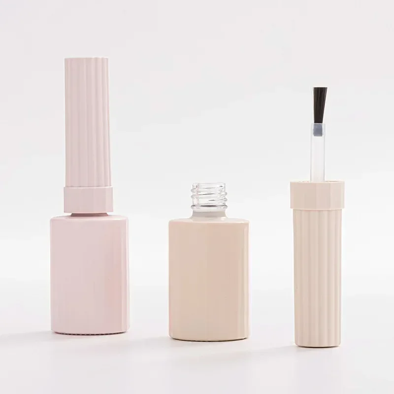 10 pz 12 ml Bottiglia Vuota per Lucidatura delle Unghie Gel per Unghie Bottiglia Vuota con Pennello di Vetro Bottiglia Vuota per Miscelazione Contenitore per Ritocco