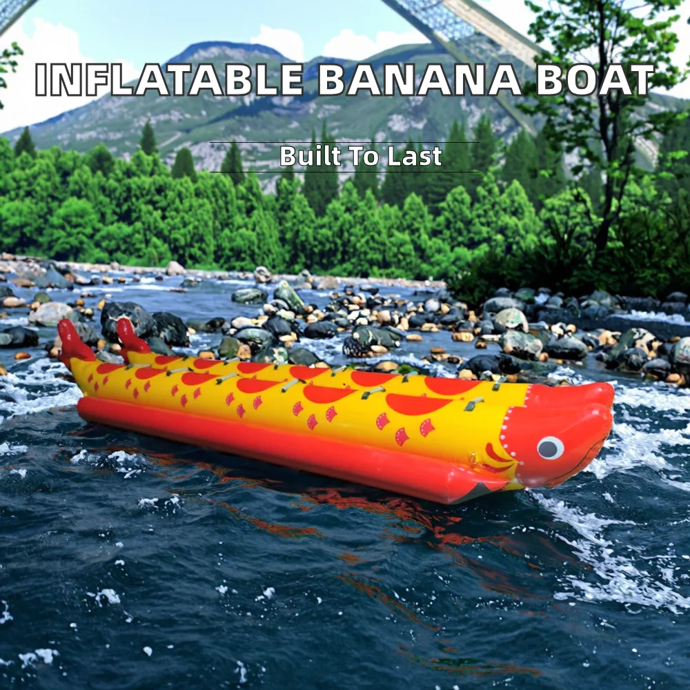 Resort Water Park Pontoon Game HTH Rafting Boat with 100-500kg Capacity