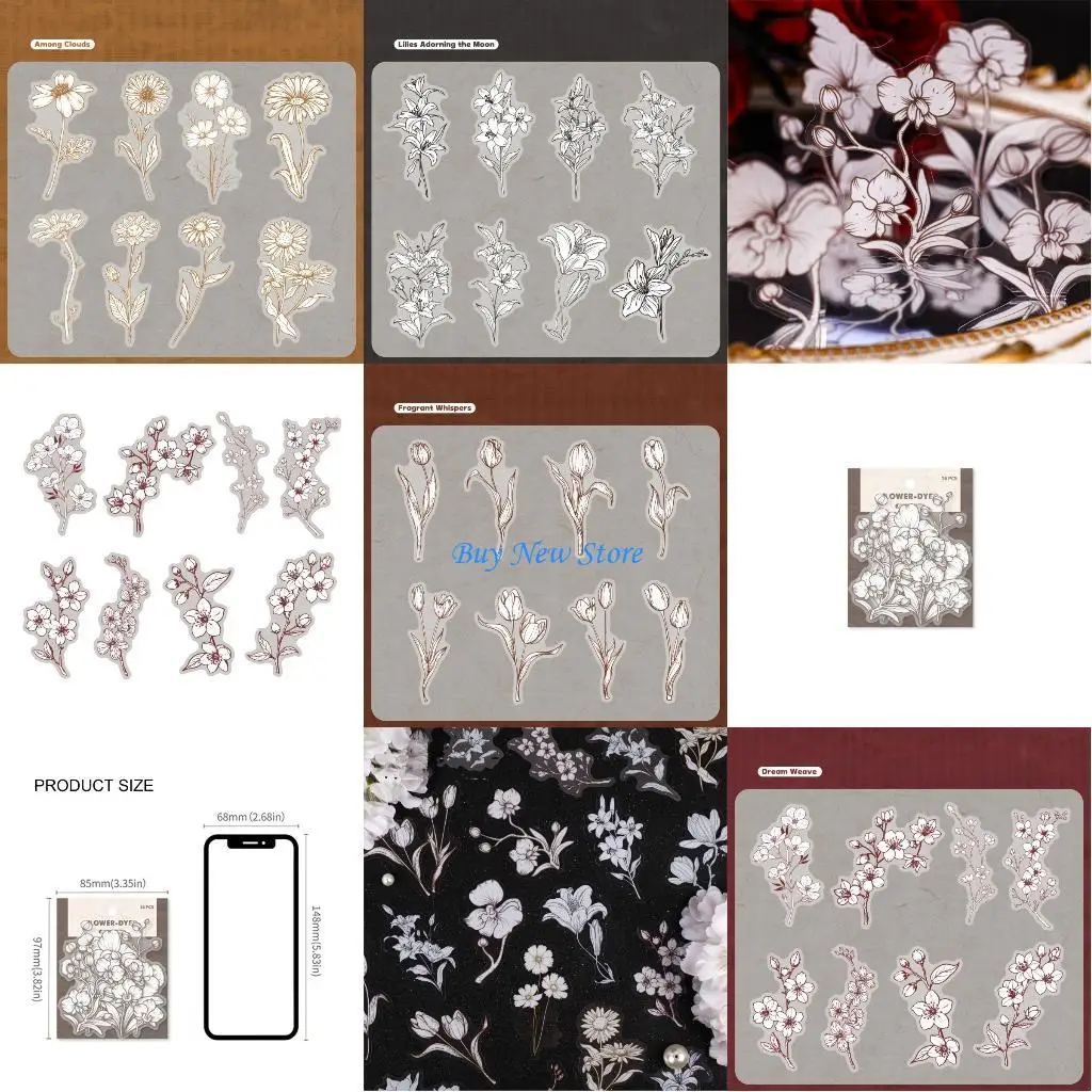 

20CE Adhesive Sticker PET Texture for Personalizing Notebook Office Supplies