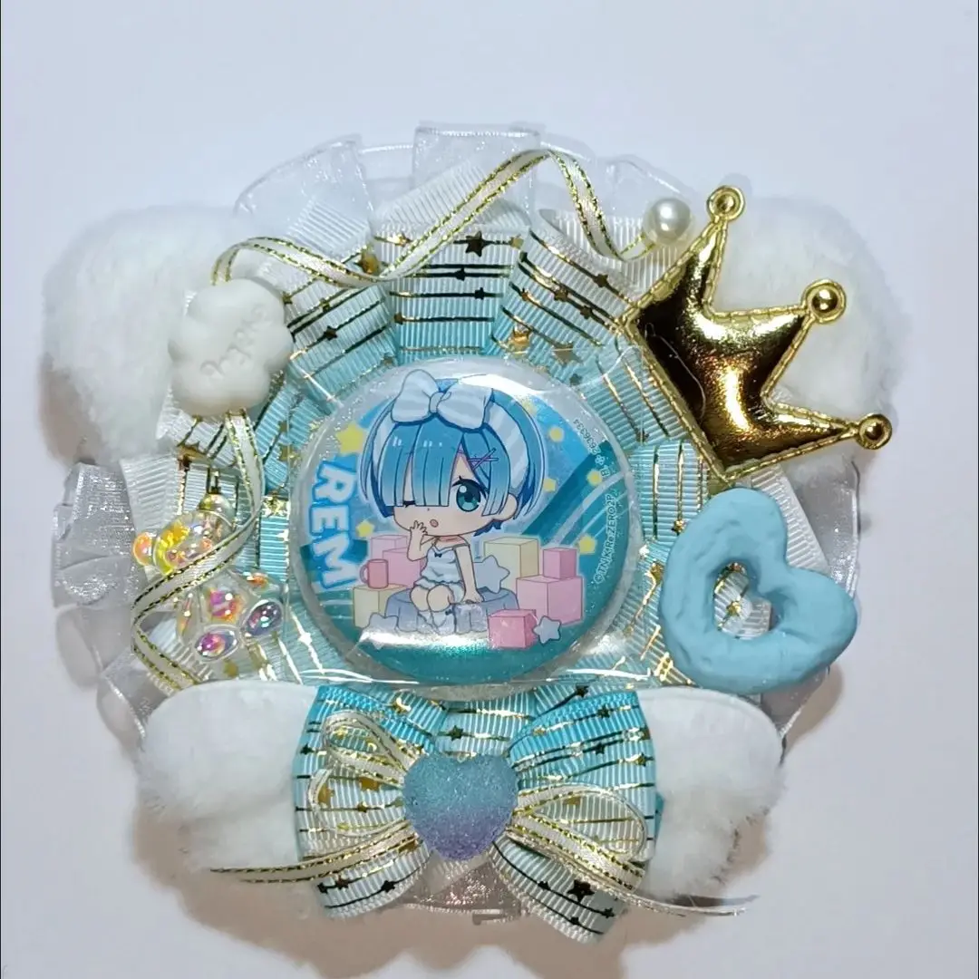 Original Lace Cat Ear Plush Badge Holder Cute Ita Bag Decoration Kawaii Collectible Display Anime Cosplay AccessoryProp