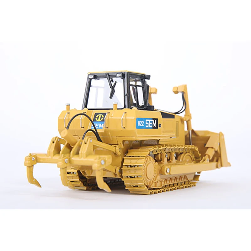 Diecast 1:35 Scale Cat Bulldozer SEM822 Machinery Alloy Engineering Vehicle Model Collection Souvenir Ornaments Display Toys