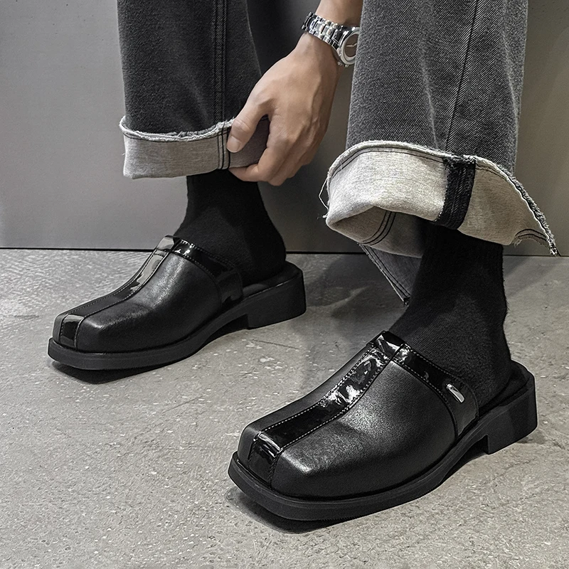 Zapatos de media plataforma pa - Flip Flop Leather Men reseña y precio