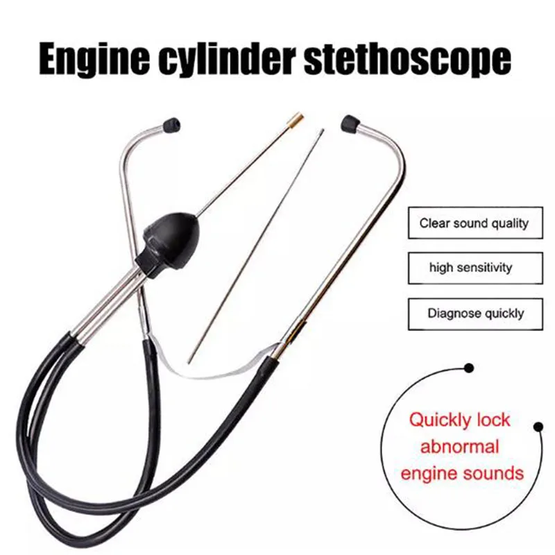 Stéthoscope de cylindre de voiture, moteur polyvalent, outils auditifs automobiles, outil de détection du bruit anormal du moteur