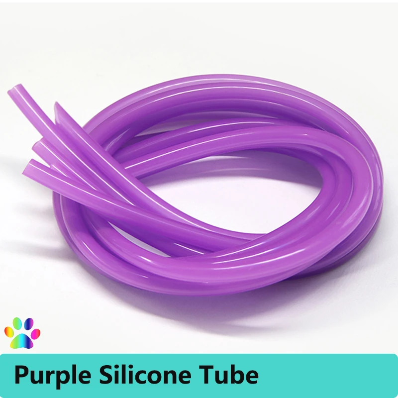 1/5/10M Purple Silicone Rubber Hose Food Grade 2x4mm 3x5mm 4x6mm 4x7mm 5x7mm 6x8mm Flexible Nontoxic Water Hose Pipe Tube