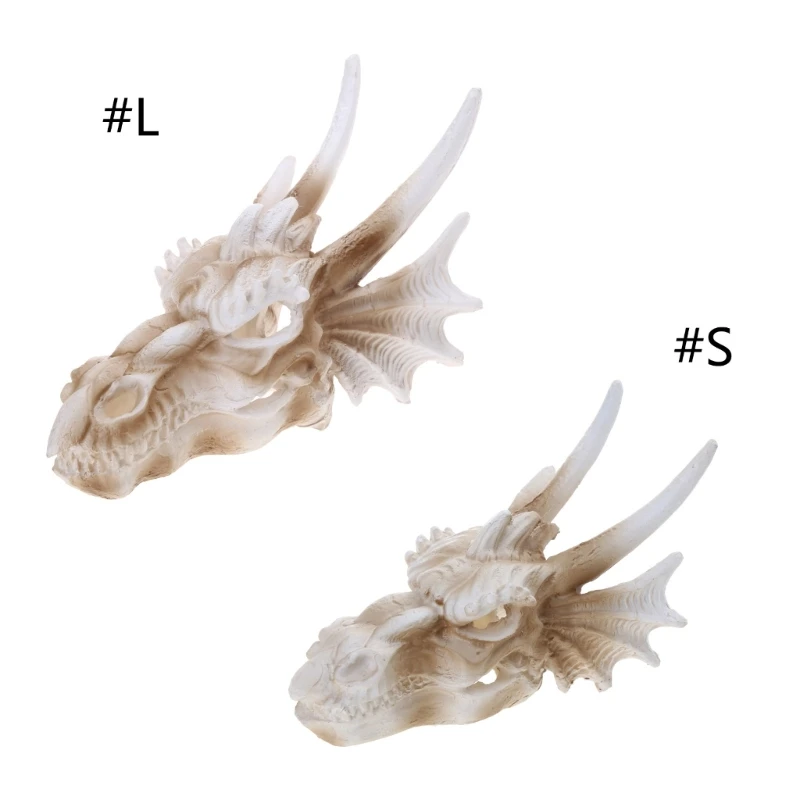 

Artificial Dinosaur Skull Aquariums Decors Fish Tanks Sinkable Landscapes Aquatic Pet Fishtank Cave Shrimp Shelter House