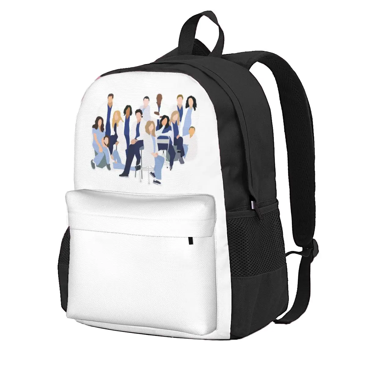 

Greys Season 6 Cast Student Backpack School Bag Hiking Travel Daypack for Boys Girls Fashion Bookbag Shoulder Bags