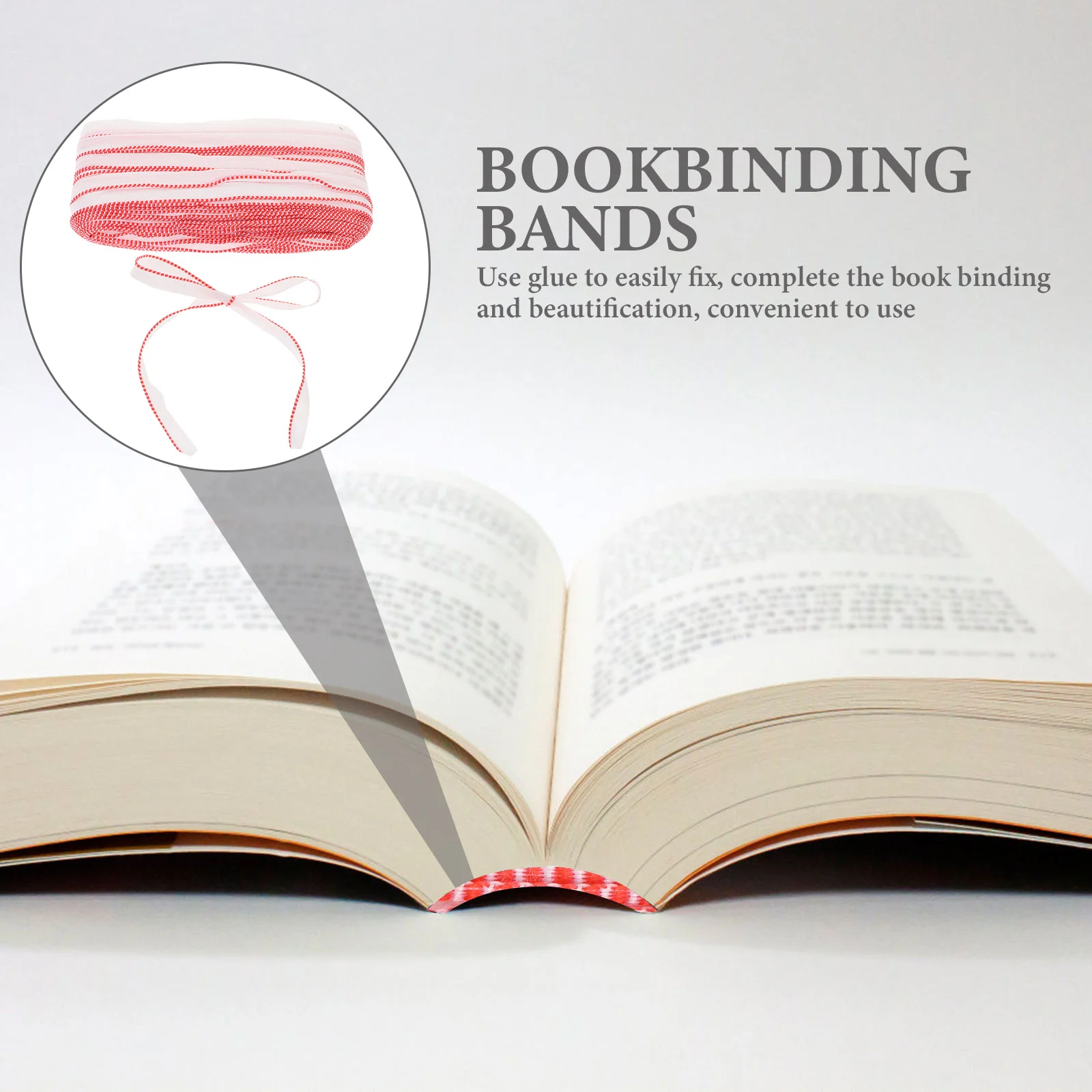 1 لفة كتاب حزام 2 متر طول ل غلاف فني كتاب الديكور Diy بها بنفسك مواد ملزمة Endbands حزام ألبوم صور تجليد الكتب لوازم