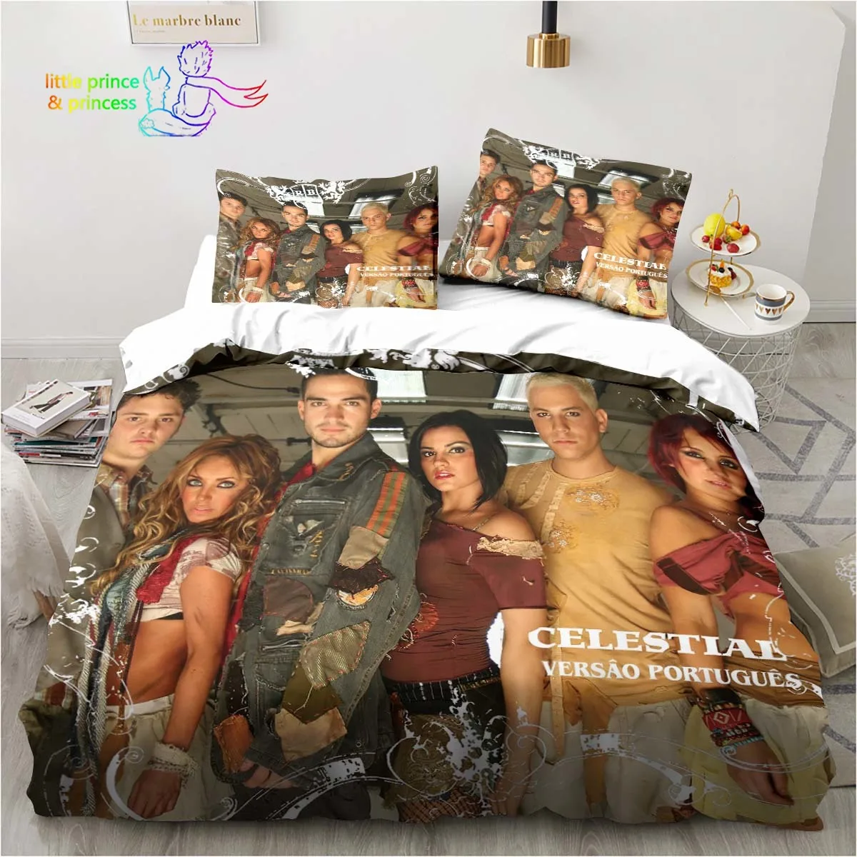 Imagem -04 - Conjunto de Cama para Adultos e Crianças Impressão 3d Solteiro Gêmeo Completo Rainha Cama King Size Quarto Música Lover Gift