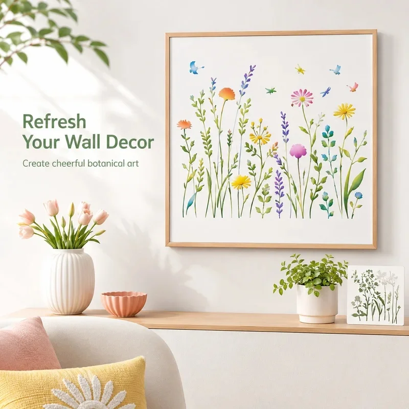 Wildflower Stencils Reusable Set