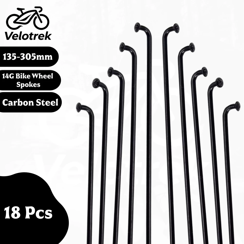 

Большое количество, 18 шт., велосипедные спицы, спицы для велосипедных колес, стальные велосипедные спицы 14 г, различные диаметри, черные спицы с J-образным изгибом, различные размеры