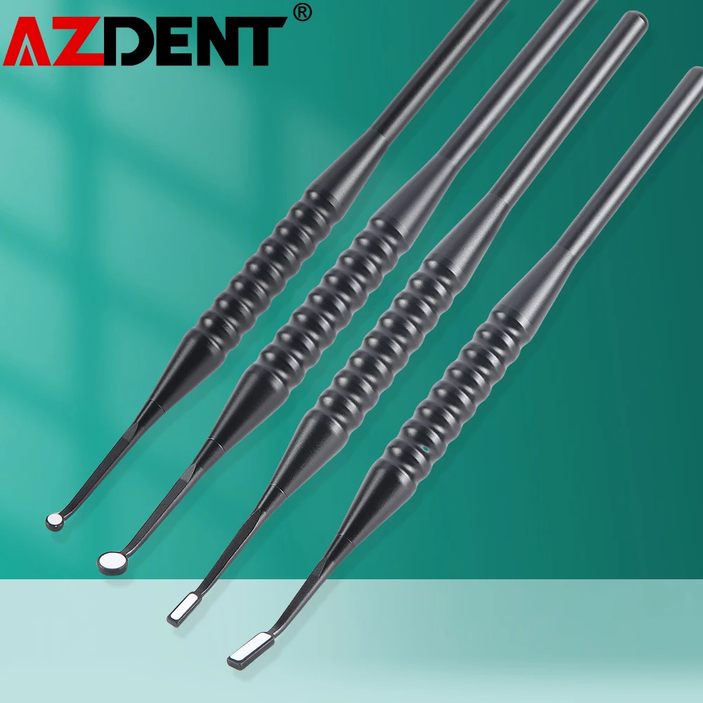 Azdent Dental Micro Mouth Mirror 2mm /3mm/5mm Sterilizable Reflector Odontoscope Multifunction Checking Oral Detachable Handle