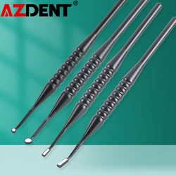 Azdent Dental Micro Mouth Mirror 2mm/3mm/5mm Sterylizowany odbłyśnik Odontoskop Wielofunkcyjne sprawdzanie jamy ustnej Odłączany uchwyt