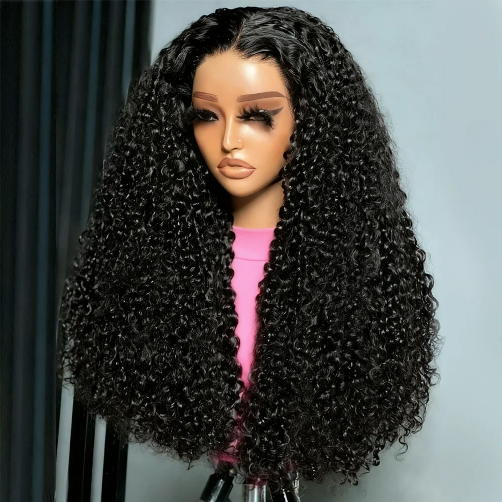 

Kinky Curly Glueless Wear And Go Wig Human Hair Precut 7x5 13x6 HD Frontal Wigs Ready to Perplucked Curly Lace Front Wig On Sale