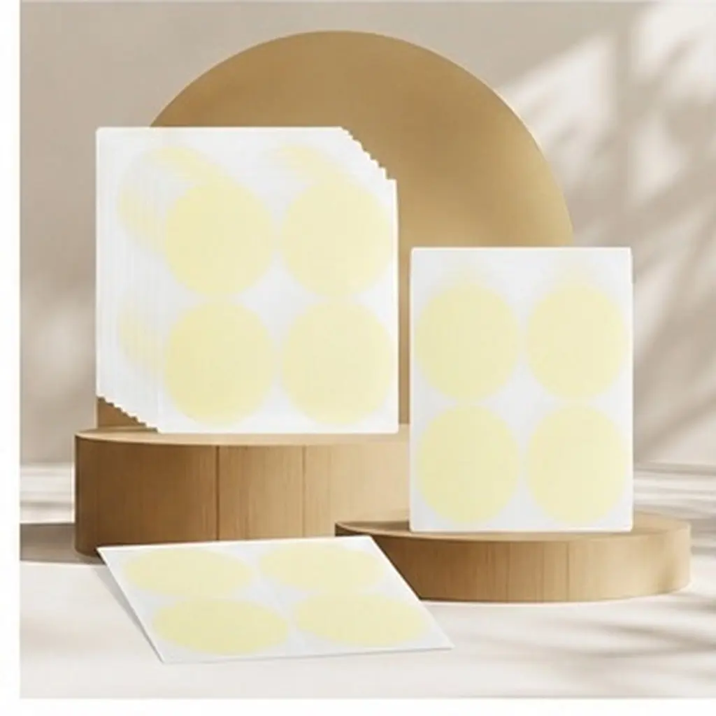 200Pcs Removable Round Dot Stickers Blank Writable Self-Adhesive Labels No Residue Easy Repositionable for Office Classroom