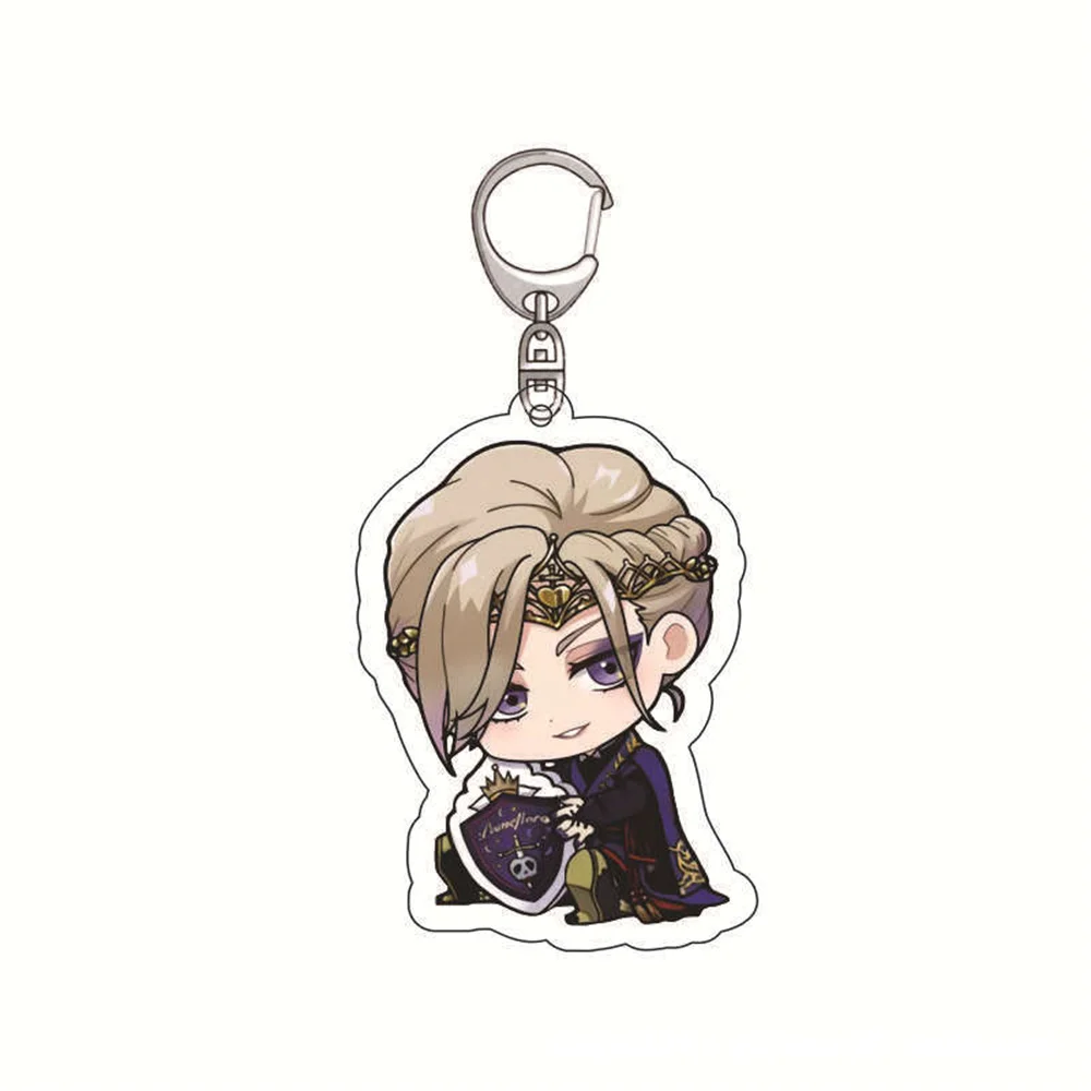 Anime Twisted Wonderland Acrylic Peripheral Figure Stand Model Plate Desk Decor Cosplay Azul Leona Jade Keychains gift